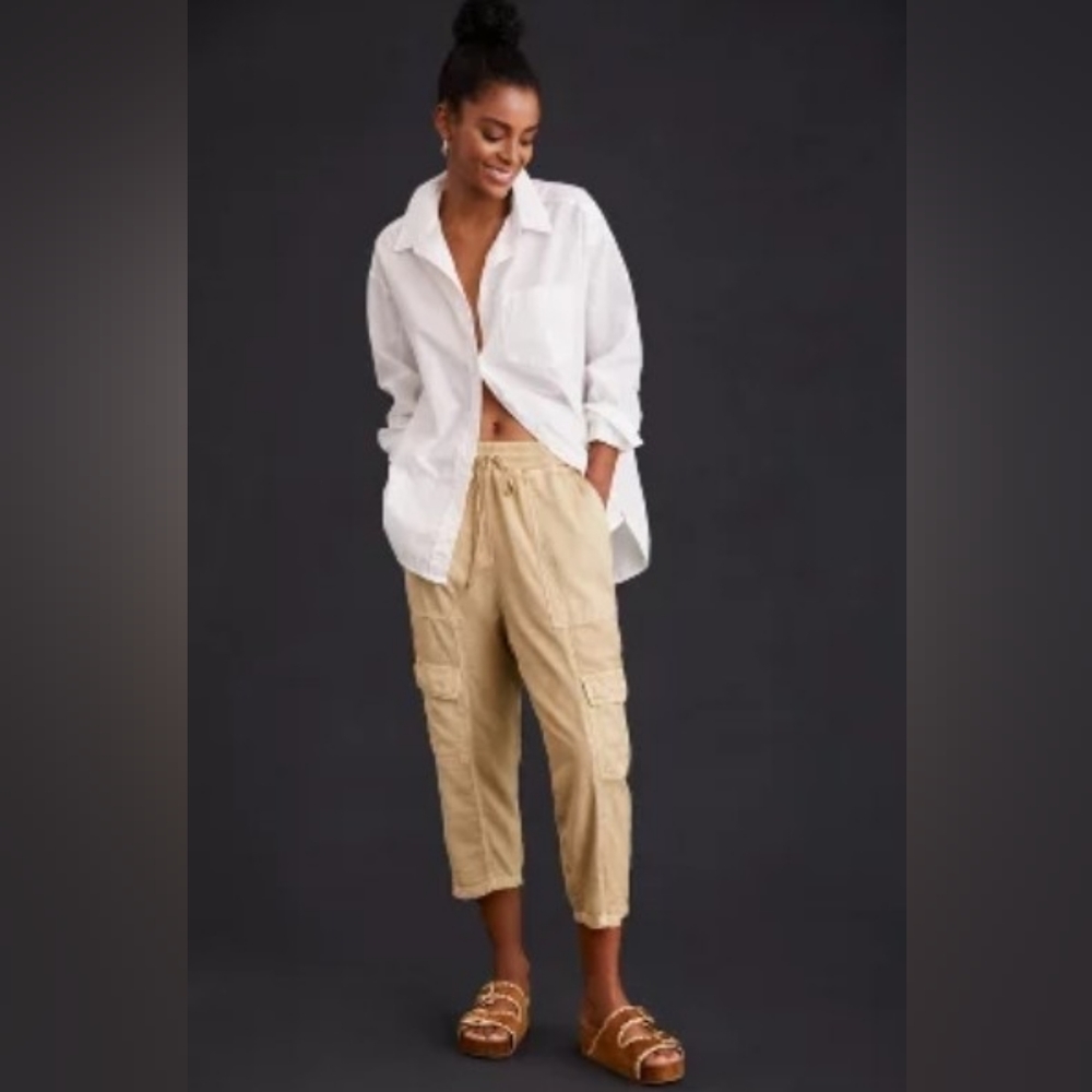 NWT Anthopologie Daily Practice The Evergreen Pants Size M